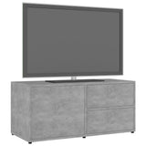 NNEVL TV Cabinet Concrete Grey 80x34x36 cm Chipboard