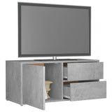 NNEVL TV Cabinet Concrete Grey 80x34x36 cm Chipboard