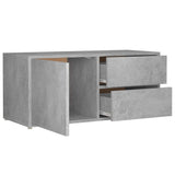NNEVL TV Cabinet Concrete Grey 80x34x36 cm Chipboard