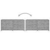 NNEVL TV Cabinet Concrete Grey 80x34x36 cm Chipboard