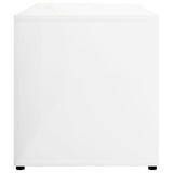 NNEVL TV Cabinet High Gloss White 80x34x36 cm Chipboard