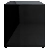 NNEVL TV Cabinet High Gloss Black 80x34x36 cm Chipboard