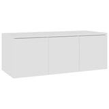 NNEVL TV Cabinet White 80x34x30 cm Chipboard