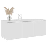 NNEVL TV Cabinet White 80x34x30 cm Chipboard