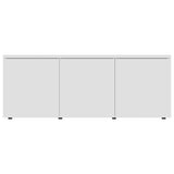 NNEVL TV Cabinet White 80x34x30 cm Chipboard