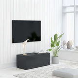 NNEVL TV Cabinet Grey 80x34x30 cm Chipboard