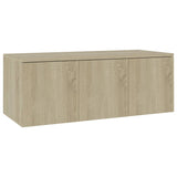 NNEVL TV Cabinet Sonoma Oak 80x34x30 cm Chipboard