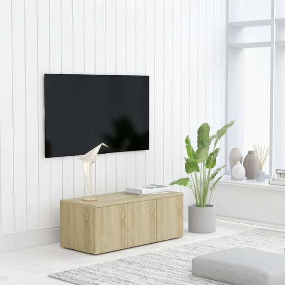 NNEVL TV Cabinet Sonoma Oak 80x34x30 cm Chipboard