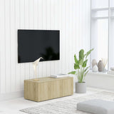 NNEVL TV Cabinet Sonoma Oak 80x34x30 cm Chipboard