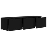 NNEVL TV Cabinet Black 120x34x30 cm Engineered Wood