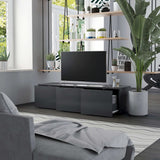 NNEVL TV Cabinet Grey 120x34x30 cm Chipboard