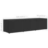 NNEVL TV Cabinet Grey 120x34x30 cm Chipboard