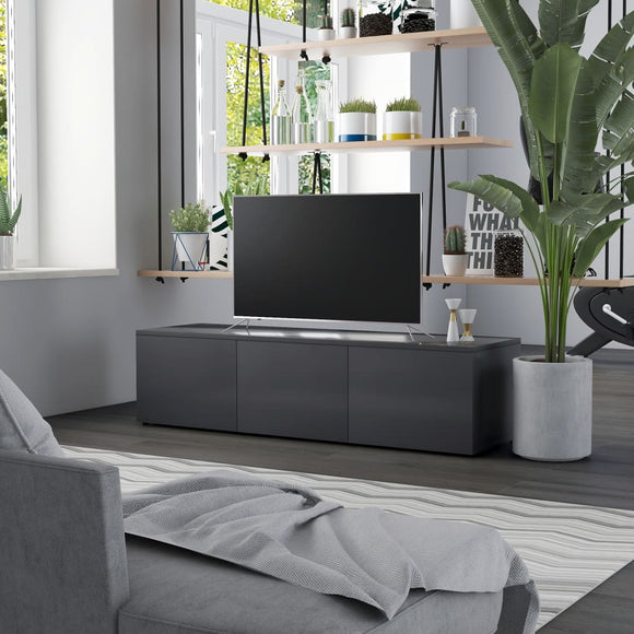 NNEVL TV Cabinet Grey 120x34x30 cm Chipboard