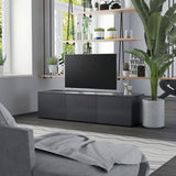 NNEVL TV Cabinet Grey 120x34x30 cm Chipboard