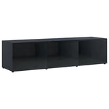 NNEVL TV Cabinet High Gloss Black 120x34x30 cm Chipboard