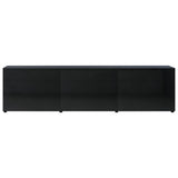 NNEVL TV Cabinet High Gloss Black 120x34x30 cm Chipboard