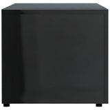 NNEVL TV Cabinet High Gloss Black 120x34x30 cm Chipboard