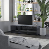 NNEVL TV Cabinet High Gloss Black 120x34x30 cm Chipboard