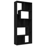 NNEVL Book Cabinet Black 67x24x161 cm Chipboard