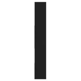 NNEVL Book Cabinet Black 67x24x161 cm Chipboard