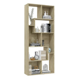 NNEVL Book Cabinet Sonoma Oak 67x24x161 cm Chipboard