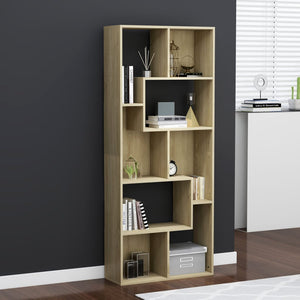 NNEVL Book Cabinet Sonoma Oak 67x24x161 cm Chipboard