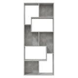 NNEVL Book Cabinet Concrete Grey 67x24x161 cm Chipboard