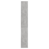 NNEVL Book Cabinet Concrete Grey 67x24x161 cm Chipboard