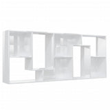 NNEVL Book Cabinet High Gloss White 67x24x161 cm Chipboard
