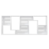 NNEVL Book Cabinet High Gloss White 67x24x161 cm Chipboard