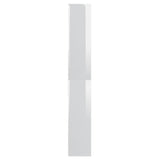 NNEVL Book Cabinet High Gloss White 67x24x161 cm Chipboard