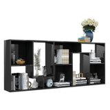NNEVL Book Cabinet High Gloss Black 67x24x161 cm Chipboard