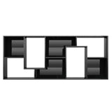 NNEVL Book Cabinet High Gloss Black 67x24x161 cm Chipboard