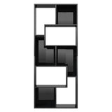 NNEVL Book Cabinet High Gloss Black 67x24x161 cm Chipboard