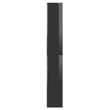 NNEVL Book Cabinet High Gloss Black 67x24x161 cm Chipboard