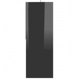 NNEVL Book Cabinet High Gloss Black 67x24x161 cm Chipboard