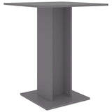 NNEVL Bistro Table Grey 60x60x75 cm Chipboard