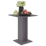 NNEVL Bistro Table Grey 60x60x75 cm Chipboard