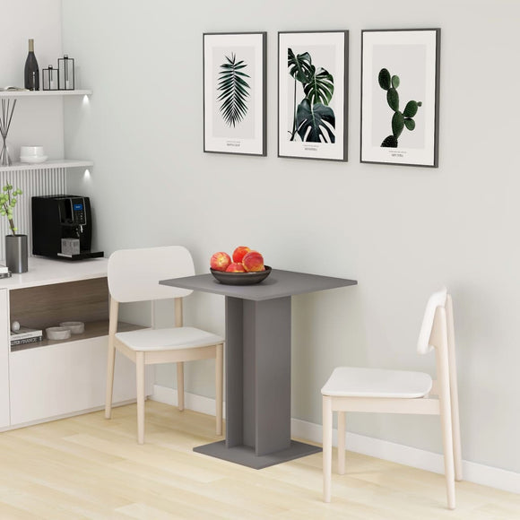 NNEVL Bistro Table Grey 60x60x75 cm Chipboard