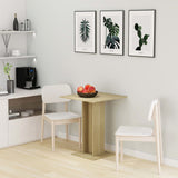 NNEVL Bistro Table Sonoma Oak 60x60x75 cm Chipboard
