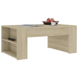 NNEVL Coffee Table Sonoma Oak 100x60x42 cm Chipboard