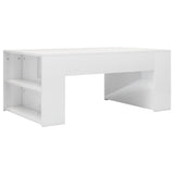 NNEVL Coffee Table High Gloss White 100x60x42 cm Chipboard