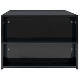 NNEVL Coffee Table High Gloss Black 100x60x42 cm Chipboard