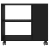 NNEVL Side Table Black 70x35x55 cm Engineered Wood