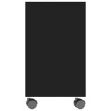 NNEVL Side Table Black 70x35x55 cm Engineered Wood