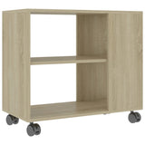 NNEVL Side Table Sonoma Oak 70x35x55 cm Engineered Wood