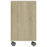 NNEVL Side Table Sonoma Oak 70x35x55 cm Engineered Wood