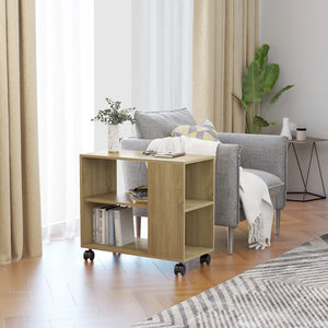 NNEVL Side Table Sonoma Oak 70x35x55 cm Engineered Wood
