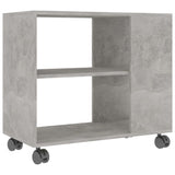 NNEVL Side Table Concrete Grey 70x35x55 cm Engineered Wood