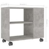 NNEVL Side Table Concrete Grey 70x35x55 cm Engineered Wood